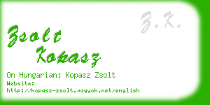 zsolt kopasz business card